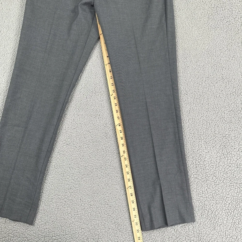 Banana Republic Slim Fit Dress Pants Men 34x34 Grey Sharkskin Stretch Preppy‎